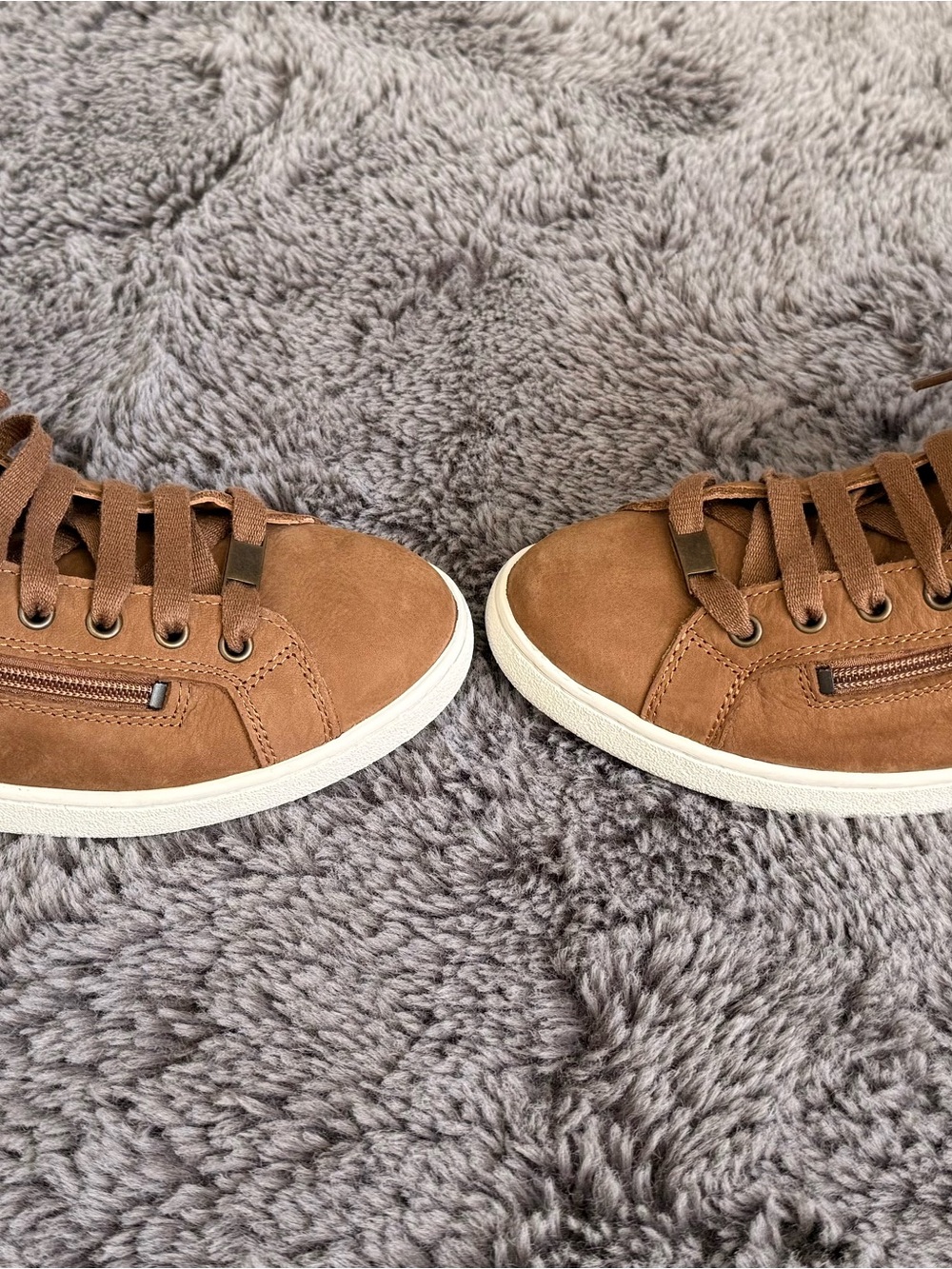UGG Women's Chestnut High-Top Shearling-Trim Sneakers - Picture 6 of 10